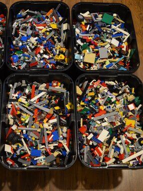 Lego By The Pound : Bulk Lego 5 Pounds : Clean & Washed. Free Minifigure.